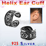 ehvcf1 piercing helix tipo ear cuff plata esterlina luna & estrella distribuidor