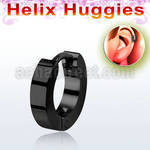 er248b pequeno huggie helix acero quirurgico anodizado negro diametro 7mm distribuidor