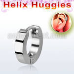 er248h pequeno huggie helix acero quirurgico brillo espejo diametro 7mm al por mayor