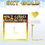 g9sht piercing nariz l oro 9 kts 0 6mm corazon oro liso 2 5mm distribuidor mayorista
