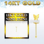 gbbt2 piercing nariz hueso oro 14 kts 0 6mm mariposa oro liso 2 5mm distribuidor