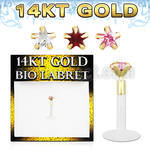 gbizsm labret bio flexible transparente presion oro 14 kts zirconita estrella 3mm venta
