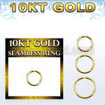 gisel16 10k gold seamless ring 16g
