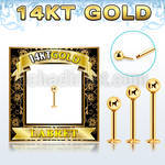 glbb3 labret ceja oro 14 kts bola presion 3mm mayorista