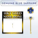 gnbge9 piercing nariz hueso oro 14 kts 0 6mm zafiro azul 2mm distribuidor mayorista