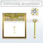 gnpdb9 piercing nariz hueso oro 9 kts 0 6mm diamante redondo 1 5mm distribuidor mayorista