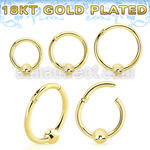 gpsegh16b3 18k gold plated silver hinged segment ring 16g