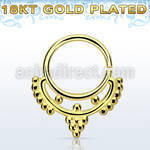 gpsepv4 aro septum plata 925 oro 18 kts 1mm minimalista indio 8mm distribuidor mayorista