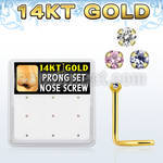 gsc1x caja 9 piercing nariz l oro 14 kts zirconia redonda 1 5mm venta