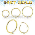 gsegh18z2 14k gold hinged segment ring 18g prong set cz