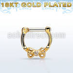 gsepk14 septum click plata 925 oro 18 kts barra cierre acero 316l arco zirconia centro mayorista