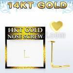 gsht piercing nariz l oro 14 kts 0 6mm corazon oro liso 2 5mm distribuidor mayorista