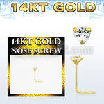 gszhm1 piercing nariz l oro 14 kts 0 6mm zirconia corazon 3mm distribuidor