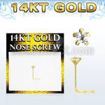 gszsm1 piercing nariz l oro 14 kts 0 6mm zirconia estrella 3mm distribuidor mayorista