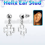 hexvd19 piercing helix plata esterlina 925 lisa cruz eja distribuidor mayorista