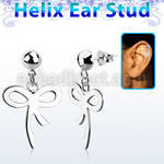 hexvd27 piercing helix plata esterlina 925 lisa lazo colgado eja al por mayor