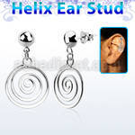 hexvd32 piercing helix plata esterlina 925 lisa espiral eja mayorista