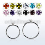 hpz15m aro continuo nariz plata 925 0 6mm zirconia redonda 1 5mm venta