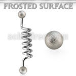 indfo5 barbell industrial espiral acero quirurgico bolas acero esmeriladas 5mm al por mayor