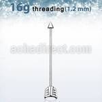 indsaw barbell industrial acero quirurgico cono 4mm final flecha distribuidor mayorista