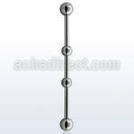 indsh3 barbell industrial acero 316l bolas e 5mm bolas 4mm centro barra distribuidor mayorista