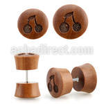 iplswd plugs falso madera sawo barra acero quirurgico logo cerezas rayado laser distribuidor mayorista