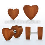ipswht plug falso madera sawo corazon acero 316l distribuidor