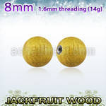 jfball8 bola madera jaca 8mm rosca acero quirurgico al por mayor