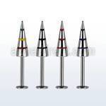lbcnyl labret acero quirurgico rayas colores pincho 4x12mm distribuidor mayorista
