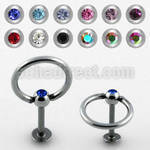 lbcsl labret acero quirurgico aro bola joya bisel 3mm al por mayor