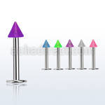 lbglcn3 labret acero quirurgico cono acrilico brilla oscuridad 3mm 8mm distribuidor