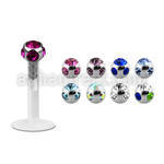 lbica labret bio flexible bola multi joya acero presion 3mm al por mayor