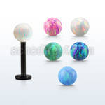 lbtop4s labret acero 316l anodizado bola opalo 4mm al por mayor