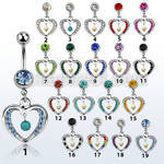mcd571tq piercing ombligo acero quirurgico bola joya bisel 8mm turquesa falsa redondas marco corazon 10mm mayorista