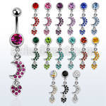 mcdmh piercing ombligo acero quirurgico bola joya bisel 8mm luna corazon 10mm distribuidor