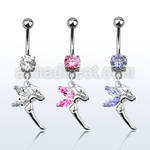 mcdz103 piercing ombligo acero quirurgico zirconia redonda 8mm hada alas zirconia 10mm distribuidor