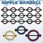 mctnpc3 pezonera redonda anodizada cristal barbell acero quirurgico bolas 5mm 12mm 16mm distribuidor
