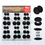 mgmpr2 display 18 plugs falsos magneticos acero anodizado negro anillos goma venta