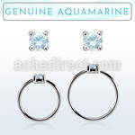 nhge8 aro continuo nariz plata 925 con genuina 2mm aguamarina engastada distribuidor mayorista