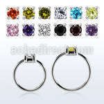 nhz25 aro continuo nariz plata 925 con zirconia 2 5mm mayorista