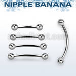 npbnb4 banana pezon acero quirurgico bolas 4mm venta
