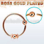 nr11rs aro nariz plata esterlina 925 oro rosa alambre balines bola fija 2mm 10mm mayorista
