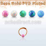 ns01rso aro nariz continuo plata 925 oro rosa 18 kts 0 6mm bola opalo 3mm 8mm distribuidor mayorista