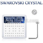 ns14cxsw 925 silver nose studs swarovski crystal