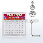 nsbxmc2 caja display 52 piercing nariz l plata esterlina 925 0 6mm cristal redondos distribuidor