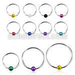 nskb aro nariz plata esterlina 0 6mm bola colores 8mm 12mm venta