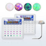 nso25 caja 36 piercing nariz l plata 925 0 6mm opalos sinteticos redondos 2 5mm distribuidor mayorista