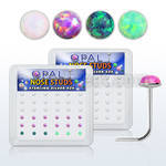 nso2 caja 36 piercing nariz l plata 925 0 6mm opalos sinteticos redondos 2mm mayorista