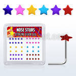 nsxsap caja display piercing nariz l plata esterlina 925 0 6mm estrella 2 3mm distribuidor mayorista