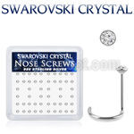 nw14cxsw 925 silver nose screws swarovski crystal